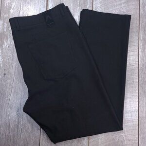 Alberto Mens Stone Dress Pants Size 42x32 Black Modern Fit Ceramica Straight Leg